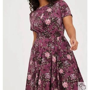 Torrid Floral Skater Dress